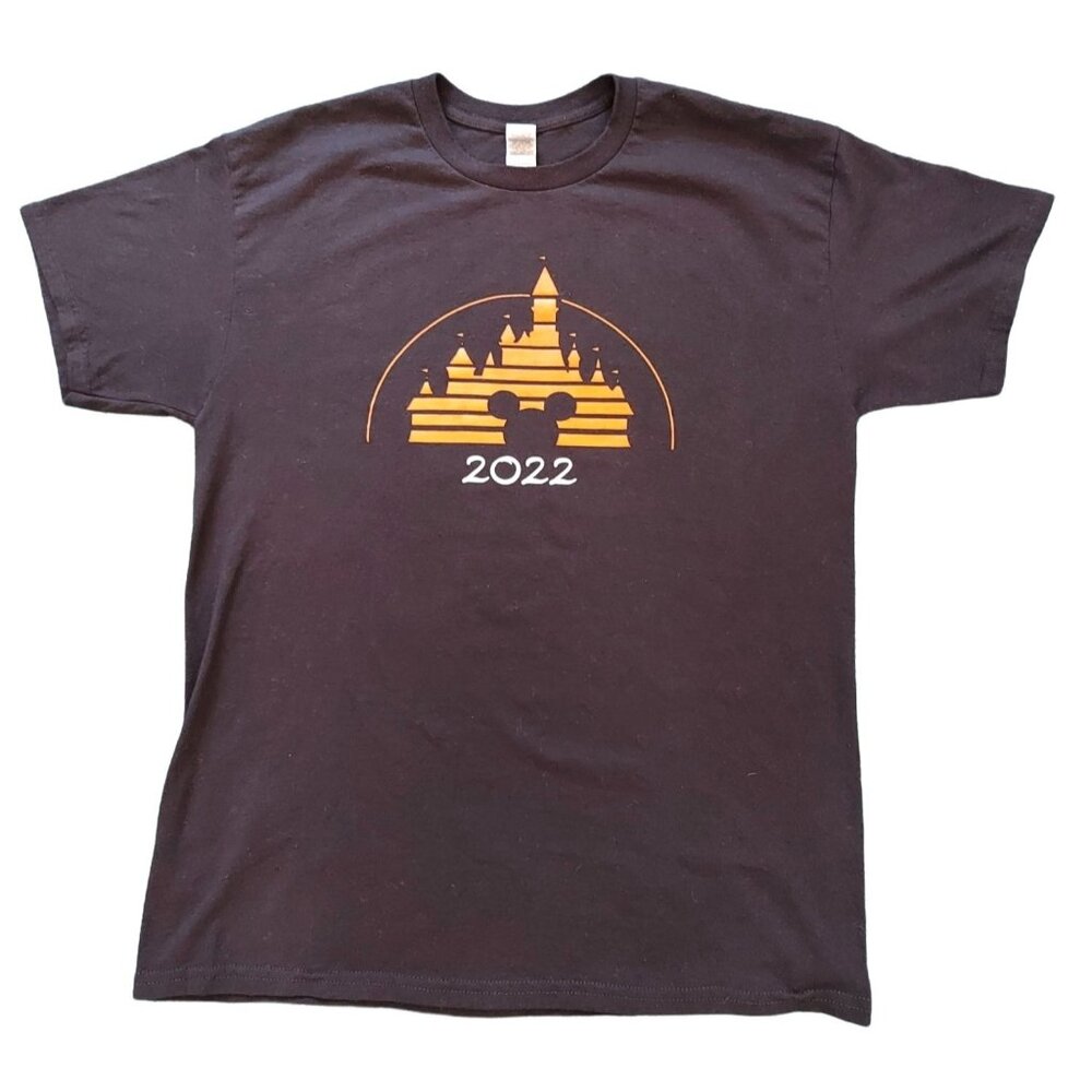 Disney Castle T-Shirt Team USA Nationals 2022 Let's Do This Graphic Shirt Size L